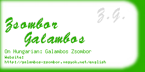 zsombor galambos business card